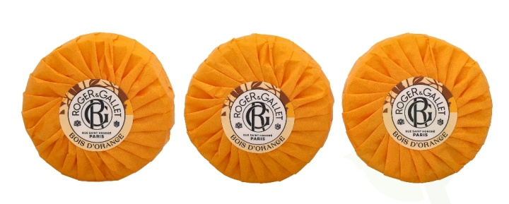 Roger & Gallet Bois D\'Orange Soap Bar Set 300 g 3x100gr i gruppen SKÖNHET & HÄLSA / Hudvård / Kroppsvård / Handtvål hos TP E-commerce Nordic AB (C74526)