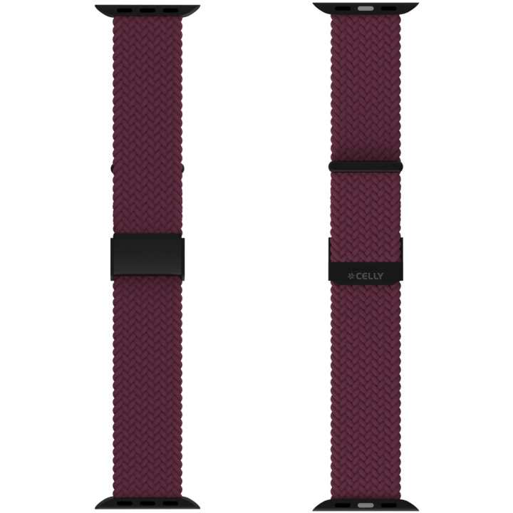 Celly Armband till Apple Watch 42/44/45mm Flätat Lila i gruppen SMARTPHONE & SURFPLATTOR / Träning, hem & fritid / Apple Watch & tillbehör / Tillbehör hos TP E-commerce Nordic AB (C74701)