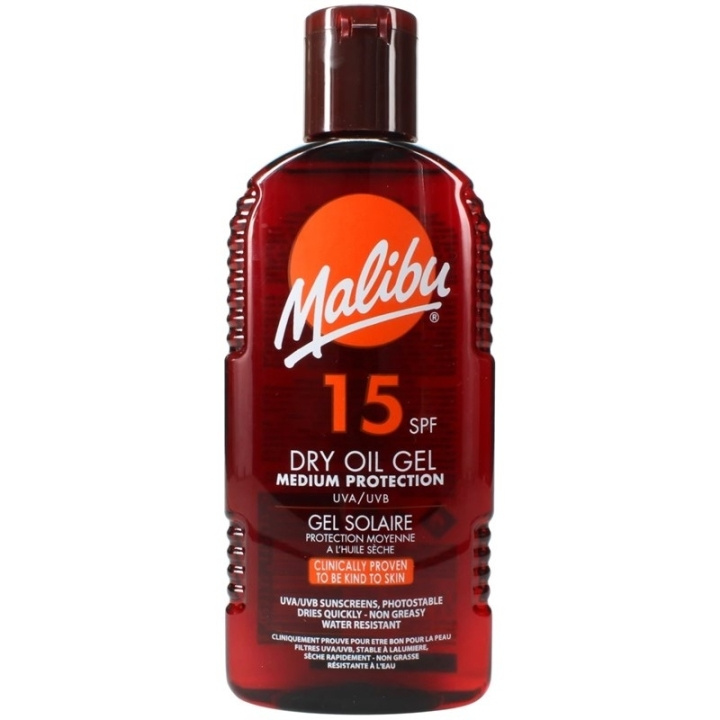 Malibu Sun Dry Oil Gel SPF15 200ml i gruppen SKÖNHET & HÄLSA / Hudvård / Solskydd & Tanning / Solskydd hos TP E-commerce Nordic AB (C74754)
