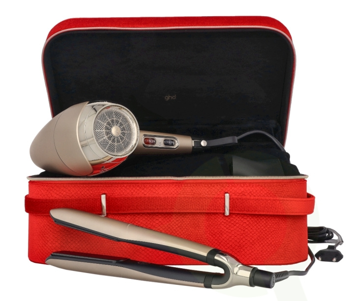 ghd Deluxe Platinum+ Set - Limited Edition 3 piece 1x Straightener/ 1x Blow drying/1x Storage Box i gruppen SKÖNHET & HÄLSA / Hår & Styling / Stylingverktyg / Hårfönar hos TP E-commerce Nordic AB (C74851)