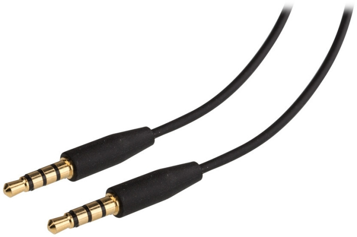 Goobay TRRS 4pin 3,5mm hane till 3,5mm hane hörlurskabel, 1,5 m i gruppen HEMELEKTRONIK / Kablar & Adaptrar / Ljud Analog / AUX-kablar 3,5 mm hos TP E-commerce Nordic AB (C75118)
