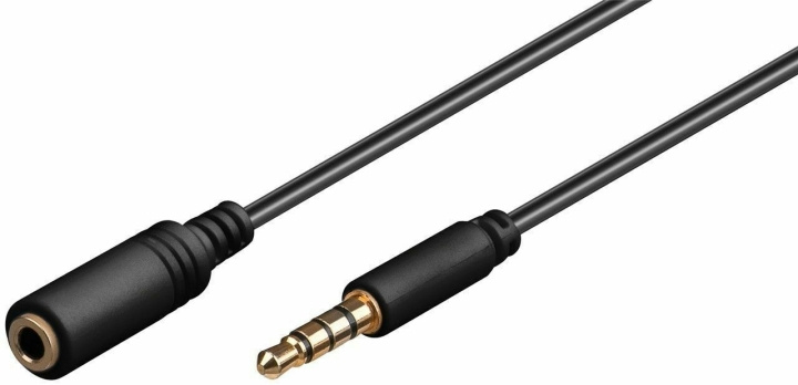 Goobay TRRS 4-polig 3,5 mm hane till 3,5 mm hona, förlängningskabel för ljud, 2 m i gruppen HEMELEKTRONIK / Kablar & Adaptrar / Ljud Analog / AUX-kablar 3,5 mm hos TP E-commerce Nordic AB (C75145)