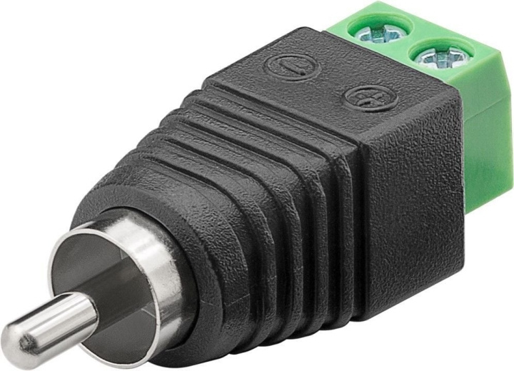 Goobay Adapter för RCA-hane - skruvplintuttag i gruppen HEMELEKTRONIK / Kablar & Adaptrar / RCA-kablar & adaptrar / Adaptrar hos TP E-commerce Nordic AB (C75162)