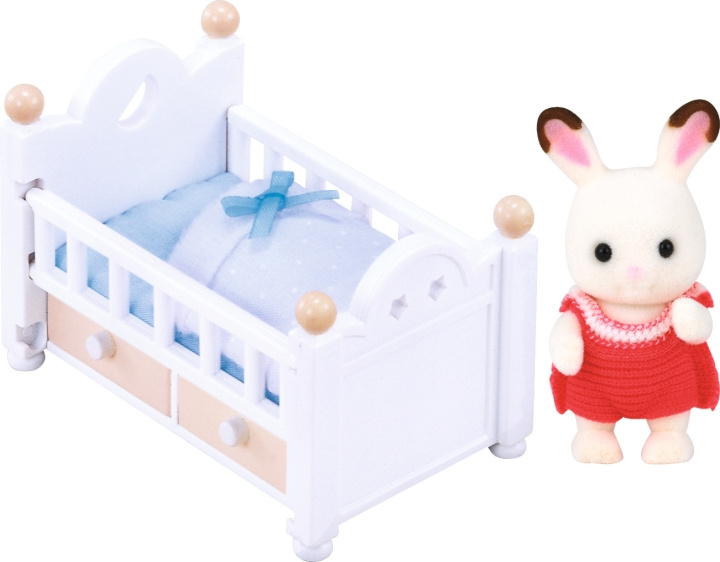Sylvanian Families Chokladkanin baby set (barnsäng) i gruppen LEKSAKER, BARN- & BABYPRODUKTER / Leksaker / Dockor & Tillbehör hos TP E-commerce Nordic AB (C75215)
