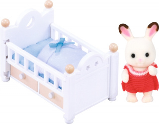 Sylvanian Families Chokladkanin baby set (barnsäng)