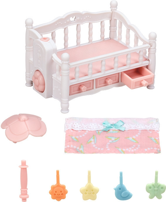 Sylvanian Families Barnsäng med mobiler i gruppen LEKSAKER, BARN- & BABYPRODUKTER / Leksaker / Dockor & Tillbehör hos TP E-commerce Nordic AB (C75238)