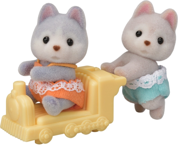 Sylvanian Families Husky tvillingar i gruppen LEKSAKER, BARN- & BABYPRODUKTER / Leksaker / Dockor & Tillbehör hos TP E-commerce Nordic AB (C75250)