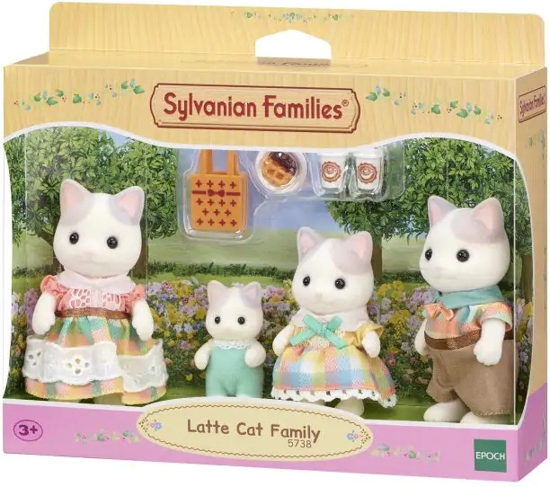 Sylvanian Families Familjen med lattekatten i gruppen LEKSAKER, BARN- & BABYPRODUKTER / Leksaker / Dockor & Tillbehör hos TP E-commerce Nordic AB (C75316)