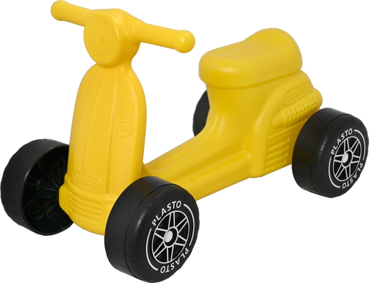 Plasto moped, gul i gruppen LEKSAKER, BARN- & BABYPRODUKTER / Leksaker / Gåbilar hos TP E-commerce Nordic AB (C75356)