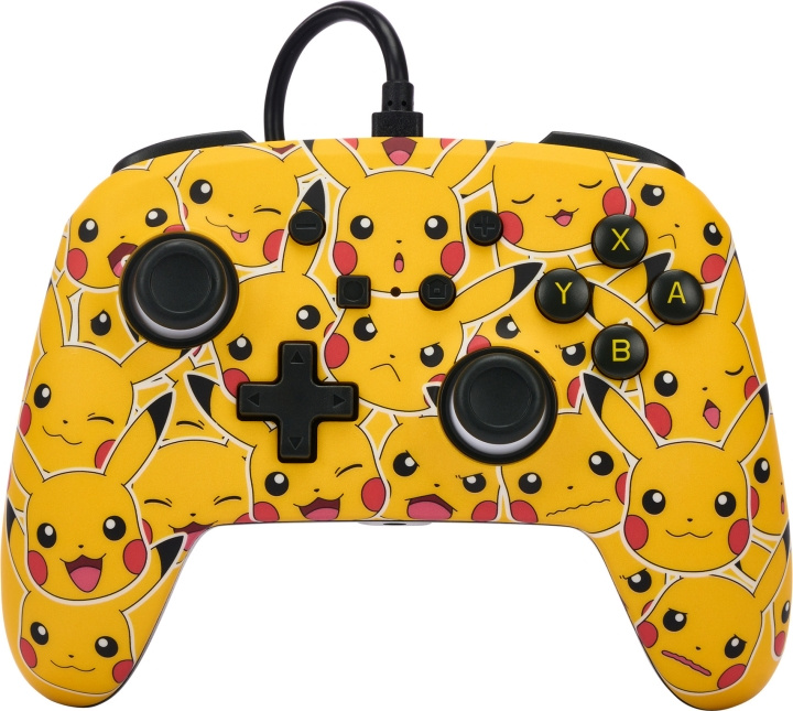 PowerA Förbättrad trådbunden handkontroll, Pikachu Moods, Switch i gruppen HEMELEKTRONIK / Spelkonsoler & Tillbehör / Nintendo Switch / Tillbehör hos TP E-commerce Nordic AB (C75379)