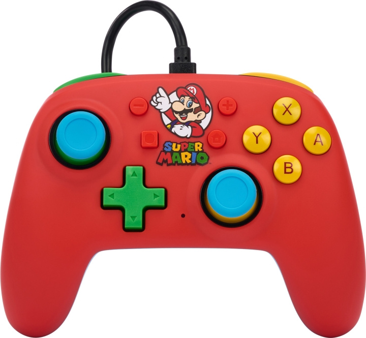 PowerA Nano trådbunden handkontroll, Mario Medley, Switch i gruppen HEMELEKTRONIK / Spelkonsoler & Tillbehör / Nintendo Switch / Tillbehör hos TP E-commerce Nordic AB (C75382)