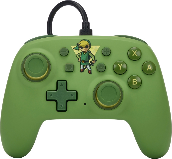 PowerA Nano trådbunden handkontroll, Toon Link, Switch i gruppen HEMELEKTRONIK / Spelkonsoler & Tillbehör / Nintendo Switch / Tillbehör hos TP E-commerce Nordic AB (C75383)