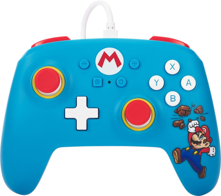 PowerA Trådbunden handkontroll, Brick Breaker Mario, Switch i gruppen HEMELEKTRONIK / Spelkonsoler & Tillbehör / Nintendo Switch / Tillbehör hos TP E-commerce Nordic AB (C75385)