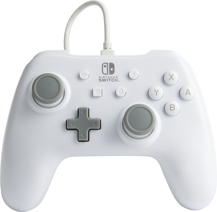 PowerA Trådbunden handkontroll, vit, Switch i gruppen HEMELEKTRONIK / Spelkonsoler & Tillbehör / Nintendo Switch / Tillbehör hos TP E-commerce Nordic AB (C75388)