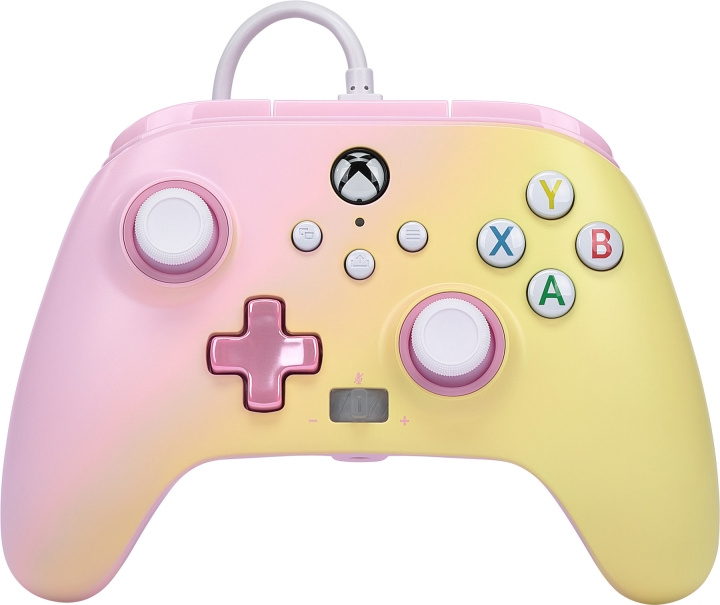 PowerA Enhanced trådbunden handkontroll, Pink Lemonade, Xbox i gruppen HEMELEKTRONIK / Spelkonsoler & Tillbehör / Xbox Series X/S / Tillbehör hos TP E-commerce Nordic AB (C75394)