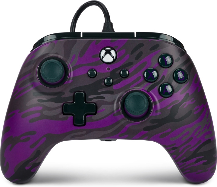 PowerA Advantage trådbunden handkontroll, lila camouflage, Xbox i gruppen HEMELEKTRONIK / Spelkonsoler & Tillbehör / Xbox Series X/S / Tillbehör hos TP E-commerce Nordic AB (C75396)