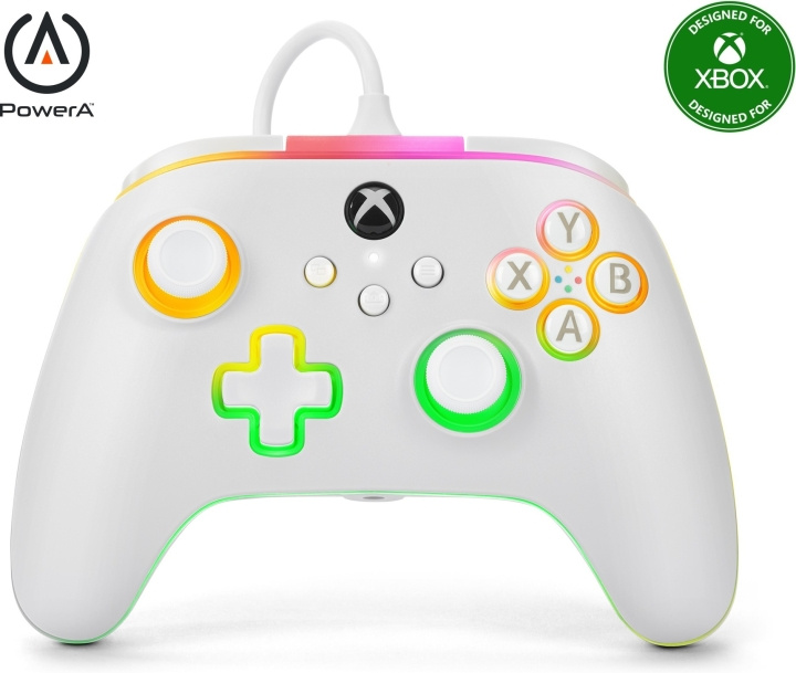 PowerA Lumectra Advantage trådbunden handkontroll, vit, Xbox / PC i gruppen HEMELEKTRONIK / Spelkonsoler & Tillbehör / Xbox Series X/S / Tillbehör hos TP E-commerce Nordic AB (C75411)