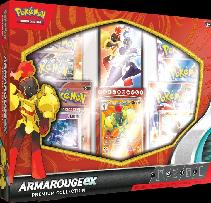 POKEMON Armarouge ex Premium Collection samlarset i gruppen LEKSAKER, BARN- & BABYPRODUKTER / Spel / Kortspel hos TP E-commerce Nordic AB (C75436)