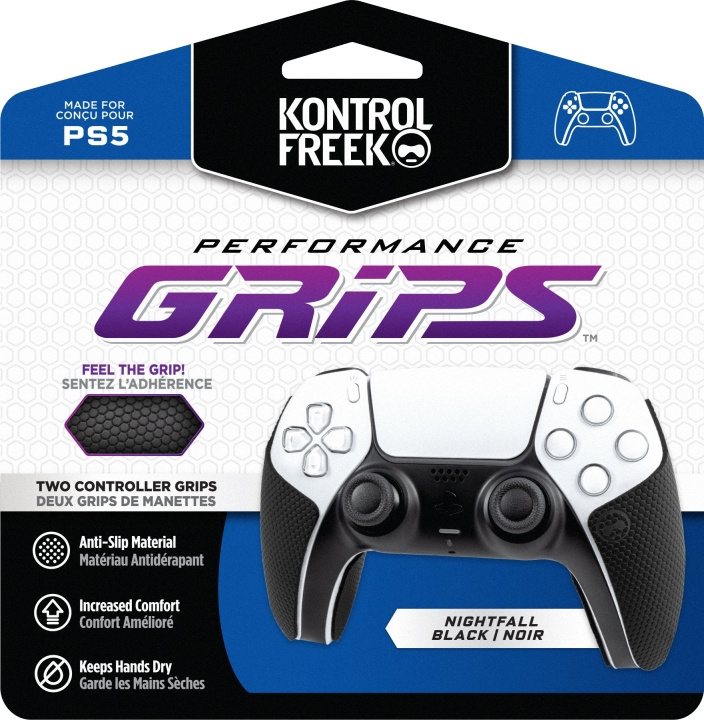 KontrolFreek Performance Grips, svart (PS5) i gruppen HEMELEKTRONIK / Spelkonsoler & Tillbehör / Sony PlayStation 5 / Tillbehör hos TP E-commerce Nordic AB (C75456)
