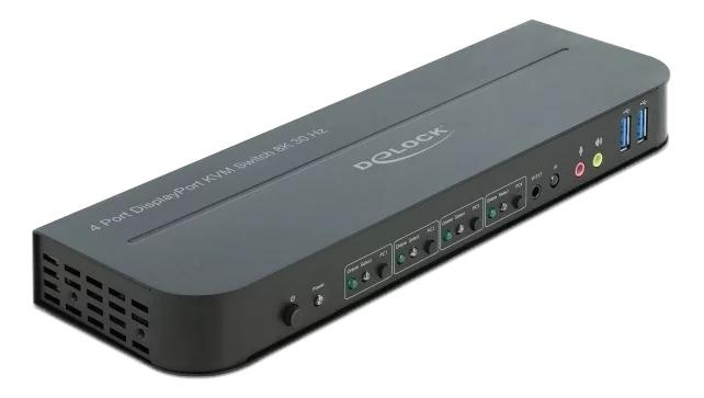 DeLOCK DisplayPort 1.4 KVM Switch 8K 30 Hz with USB 3.0 and Audio i gruppen DATORER & KRINGUTRUSTNING / Bärbara datorer & tillbehör / Dockningsstation hos TP E-commerce Nordic AB (C75517)