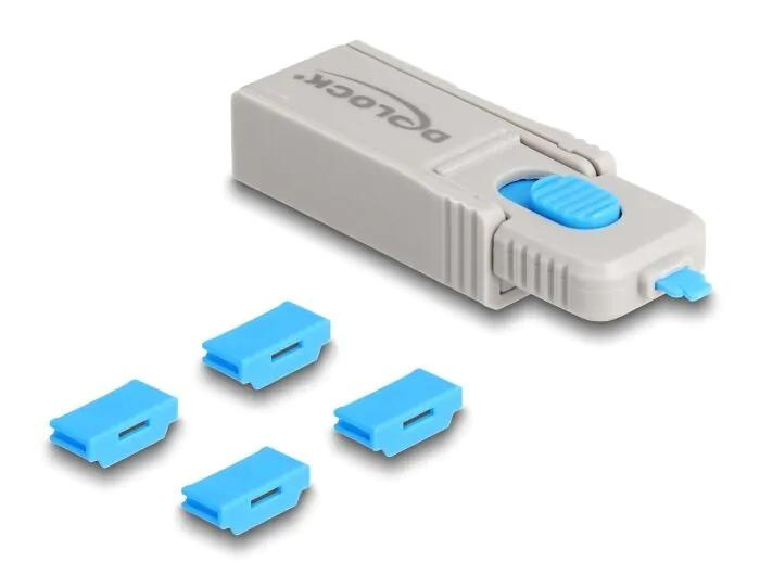 DeLOCK HDMI Port Blocker Set for HDMI female ports 4 pieces i gruppen DATORER & KRINGUTRUSTNING / Datorkablar / Övriga datorkablar hos TP E-commerce Nordic AB (C75540)