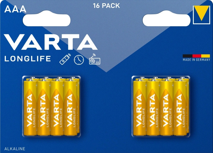 Varta Longlife AAA 16 Pack (Ch) i gruppen HEMELEKTRONIK / Batterier & Laddare / Batterier / AAA hos TP E-commerce Nordic AB (C75562)