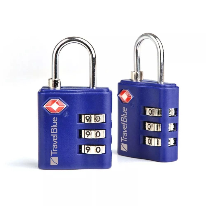 travelblue 2 x TSA 3 dial combi lock, blandat svart, blått eller rött i gruppen SPORT, FRITID & HOBBY / Resetillbehör / Övrigt hos TP E-commerce Nordic AB (C75637)