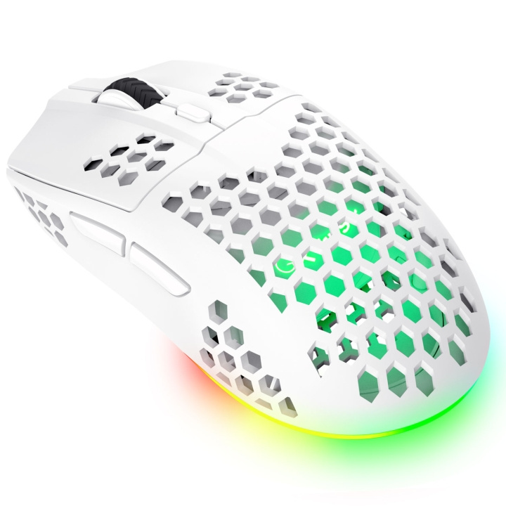 Trust GXT 929W Helox Trådlös lättvikts-gamingmus Vit i gruppen DATORER & KRINGUTRUSTNING / Gaming / Möss hos TP E-commerce Nordic AB (C75704)