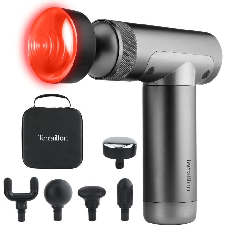 Terraillon Massagepistol Muscle Massager med värme, 5st tillbehör i gruppen SKÖNHET & HÄLSA / Massage & Wellness / Massage & Muskelstimulering hos TP E-commerce Nordic AB (C75715)