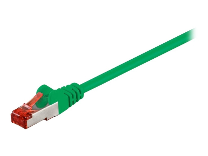 Goobay CAT 6 S/FTP CU 1m Grön i gruppen DATORER & KRINGUTRUSTNING / Datorkablar / Nätverkskablar / Cat6 hos TP E-commerce Nordic AB (C75751)