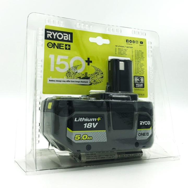 Ryobi RB18L50 uppladdningsbart batteri 18 V/5,0 Ah Lithium+ - FYNDVARA i gruppen HEM, HUSHÅLL & TRÄDGÅRD / Verktyg / Batterier till Elverktyg hos TP E-commerce Nordic AB (C75760D)