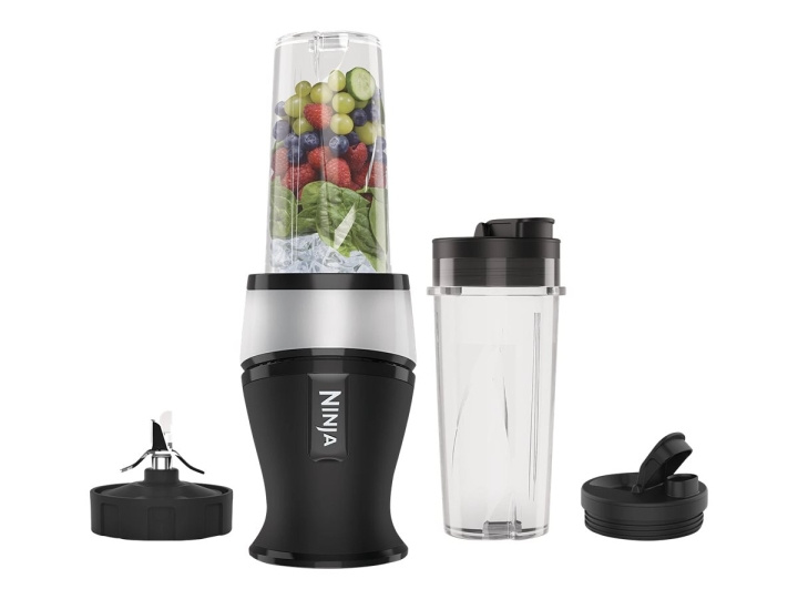 Ninja Nutri Ninja Slim QB3001EUS Blender Svart/ silver i gruppen HEM, HUSHÅLL & TRÄDGÅRD / Hushållsmaskiner / Matberedare & Köksassistenter / Mixer & Blender hos TP E-commerce Nordic AB (C75773)