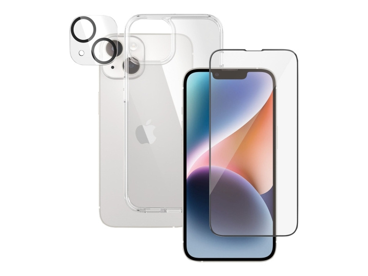 PanzerGlass Skärmskyddssats Svart Transparent Apple iPhone 14 i gruppen SMARTPHONE & SURFPLATTOR / Mobilskydd / Apple / iPhone 14 hos TP E-commerce Nordic AB (C75792)