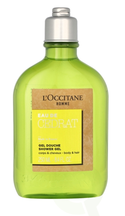 L\'Occitane Homme Eau De Cedrat Shower Gel 250 ml i gruppen SKÖNHET & HÄLSA / Hår & Styling / Hårvårdsprodukter / Schampo hos TP E-commerce Nordic AB (C76025)