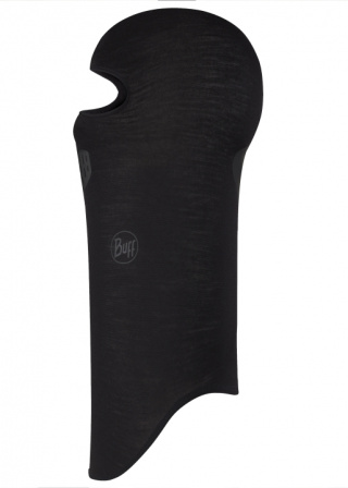 Buff Lw Merino Balaclava - merino huva, svart