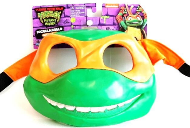 Teenage Mutant Ninja Turtles: Mutant Mayhem Michelangelo - naamio i gruppen LEKSAKER, BARN- & BABYPRODUKTER / Leksaker / Maskeradkläder hos TP E-commerce Nordic AB (C76155)
