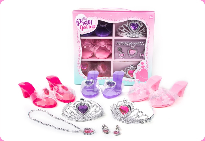 Techwo Pretty Girl Set - kostym set i gruppen LEKSAKER, BARN- & BABYPRODUKTER / Leksaker / Maskeradkläder hos TP E-commerce Nordic AB (C76179)