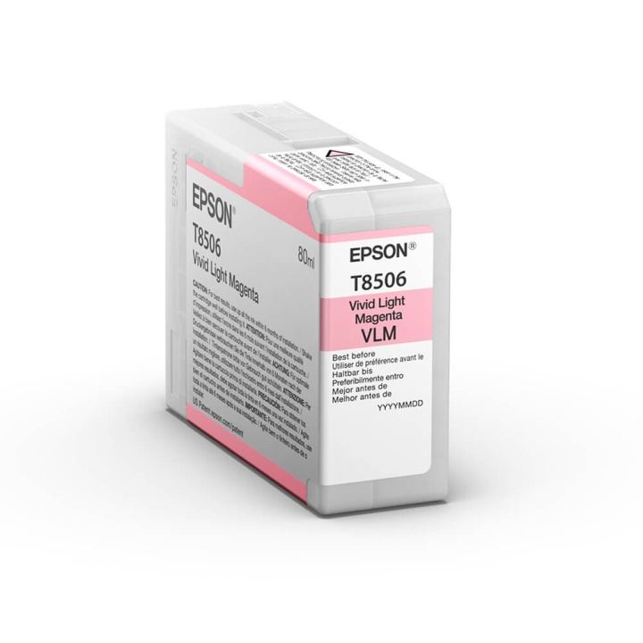 Epson Ink UltraChrome HD T85060N Vivid Light Magenta 80ml i gruppen DATORER & KRINGUTRUSTNING / Skrivare & Tillbehör / Bläck & Toner / Bläckpatroner / Epson hos TP E-commerce Nordic AB (C76541)
