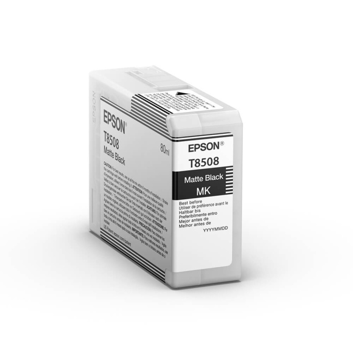 Epson Bläck UltraChrome HD T85080N Mattsvart 80ml i gruppen DATORER & KRINGUTRUSTNING / Skrivare & Tillbehör / Bläck & Toner / Bläckpatroner / Epson hos TP E-commerce Nordic AB (C76542)