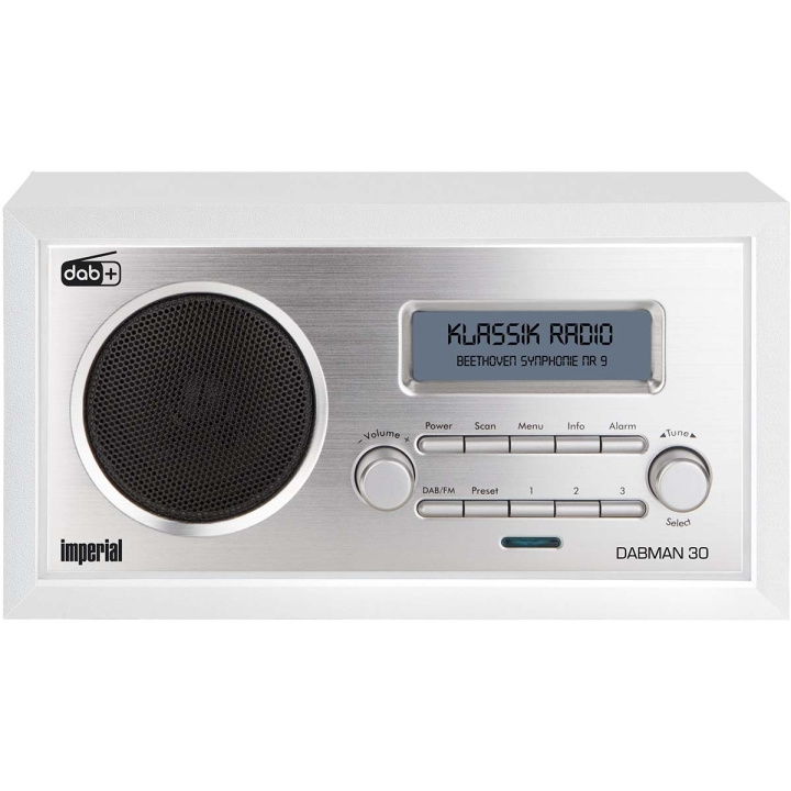 imperial DABMAN 30 DAB+ / FM-radio vit i gruppen HEMELEKTRONIK / Ljud & Bild / Hemmabio, HiFi & Bärbart / Radio & Väckarklockor / Radio hos TP E-commerce Nordic AB (C76562)