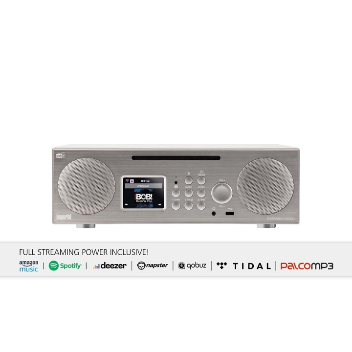 imperial DABMAN i450 CD Multifunktionell stereoradio DAB+ / FM / Internet / Bluetooth Vit-Silver i gruppen HEMELEKTRONIK / Ljud & Bild / Hemmabio, HiFi & Bärbart / Radio & Väckarklockor / Radio hos TP E-commerce Nordic AB (C76570)