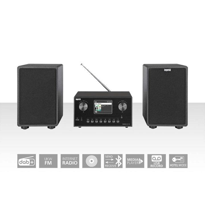 imperial DABMAN i310 CD Hybrid micro Hi-fi System DAB+ / FM / Internet / Bluetooth Svart i gruppen HEMELEKTRONIK / Ljud & Bild / Hemmabio, HiFi & Bärbart / Radio & Väckarklockor / Radio hos TP E-commerce Nordic AB (C76577)