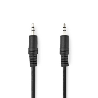 Nedis Stereoljudkabel | 3.5 mm Hane | 3.5 mm Hane | Nickelplaterad | 1.50 m | Rund | Svart | Label