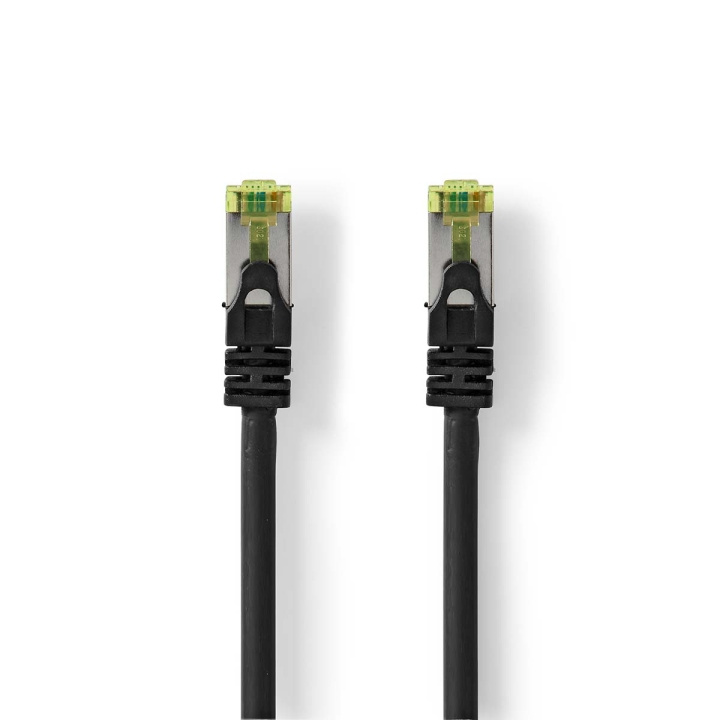 Nedis CAT7 nätverkskabel | S/FTP | RJ45 hane | RJ45 hane | 0.25 m | Snagless | Rund | LSZH | Svart | Label i gruppen DATORER & KRINGUTRUSTNING / Datorkablar / Nätverkskablar / Cat7 hos TP E-commerce Nordic AB (C76652)