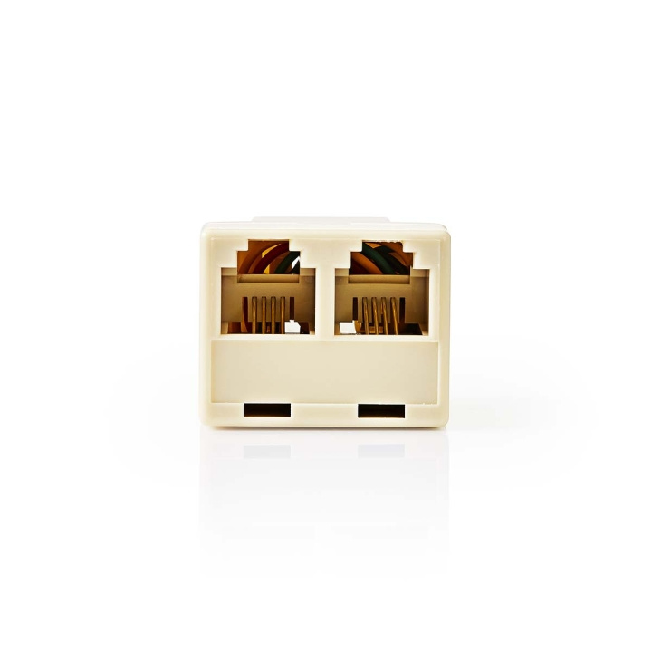 Nedis Telekomsplitter | RJ11 Hona | 2x RJ11 (4/6) Hona | ABS | Elfenben | Låda i gruppen HEMELEKTRONIK / Kablar & Adaptrar / Telefonkablar & Adaptrar hos TP E-commerce Nordic AB (C76700)