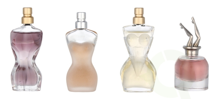 Jean Paul Gaultier Feminine Miniatures Set 24 ml 4x6ml - La Belle/Scandal/Classique/Divine Edp Spray i gruppen SKÖNHET & HÄLSA / Doft & Parfym / Parfym / Parfym för henne hos TP E-commerce Nordic AB (C76842)