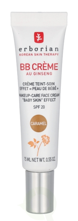 Erborian BB Cream Au Ginseng 5-In-1 Baby Skin Effect SPF20 15 ml Caramel i gruppen SKÖNHET & HÄLSA / Hudvård / Ansiktsvård / Dagkräm hos TP E-commerce Nordic AB (C76916)