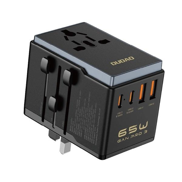 Dudao A65Pro Universal reseadapter Svart i gruppen HEM, HUSHÅLL & TRÄDGÅRD / El & Belysning / Reseadaptrar hos TP E-commerce Nordic AB (C77169)