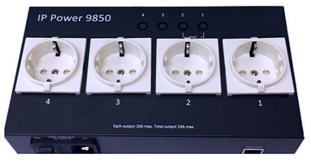 AVIOSYS IP POWER 9850 fjärrstyrd strömförsörjning med fyra uttag | HEM, HUSHÅLL & TRÄDGÅRD - El & Belysning - Elinstallation - Strömställare | GameStuff