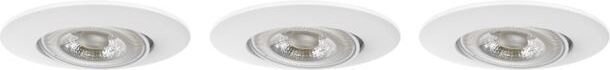 Airam Skye Tilt LED-downlights 3-set, 5 W, infälld, vit, 4000K i gruppen HEMELEKTRONIK / Belysning / Taklampor hos TP E-commerce Nordic AB (C77363)